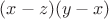 $(x-z)(y-x)$
