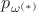 $p_{\omega^{(*)}}$