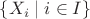 $\{X_i\mid i\in I\}$