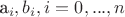 a_{i}, b_{i}, i=0,...,n