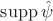 $\mathrm{supp}\,\hat \psi$