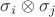$\sigma_i \otimes \sigma_j$