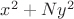 $x^2+Ny^2$
