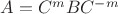 $A=C^mBC^{-m}$