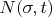 $N (\sigma,t) $