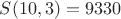 $S(10,3)=9330$