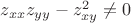 $z_{xx}z_{yy}-z_{xy}^2\ne 0$