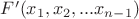 $F'(x_1, x_2,...x_{n-1})$