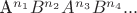 A^{n_1}B^{n_2}A^{n_3}B^{n_4}...