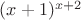 $(x+1)^{x+2}$