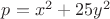 $p=x^2+25y^2$