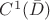 $C^1(\bar D)$