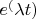 $e^(\lambda t)$