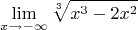 $$\lim_{x\to-\infty}\sqrt[3]{x^3-2x^2}$$