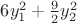 $6 y_{1}^2 +\frac{9}{2} \cdor y_{2}^2$
