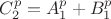 $C_2^p  = A_1^p + B_1^p$