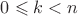 $0\leqslant k<n$