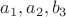 $a_1,a_2,b_3$