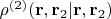 $\rho^{(2)}(\mathbf{r}, \mathbf{r}_2| \mathbf{r},\mathbf{r}_2)$