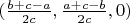 $\large(\frac{b+c-a}{2c},\frac{a+c-b}{2c}, 0\large)$
