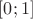 $\left[0;1\right]$