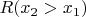 $R(x_2>x_1)$
