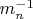 $m_n^{-1}$