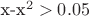 x-x^2>0.05
