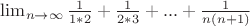 $\lim_{n\to \infty} \frac{\(1}{1*2}+ \frac{\(1}{2*3}+...+ \frac{\(1}{n(n+1)}$