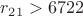 $r_{21}>6722$