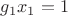 $g_1x_1=1$