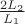 $\[\frac{2{{L}_{2}}}{{{L}_{1}}}\]$