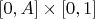$[0,A]\times [0,1]$