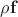 $\rho \mathbf f$