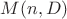$M(n,D)$