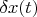 $\delta x(t)$