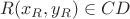 $R(x_{R},y_{R})\in CD$