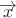 \overrightarrow{x}