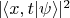 $\lvert\langle x,t|\psi\rangle\rvert^2$