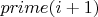 $prime(i+1)$
