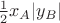 $\frac12x_A|y_B|$