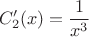 $$C_2'(x)=\frac{1}{x^3}$$
