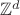 ${\mathbb Z}^d$