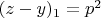 $(z-y)_1=p^2$