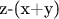 z-(x+y)