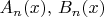 $A_n(x), \, B_n(x)$