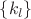 $\{k_l\}$