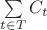 $\sum\limits_{t\in T}C_t$