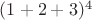 $(1+2+3)$^4