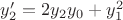 $y'_2=2y_2y_0+y^2_1$ $y'_2=2y_2y_0+y^2_1$
